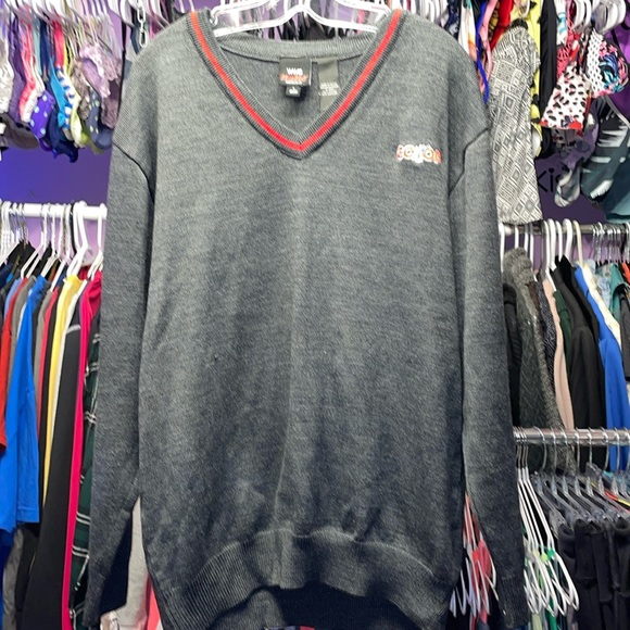 CO-OP grocery country store staff sweater perfect shape grey collection size LG - Picture 1 of 6